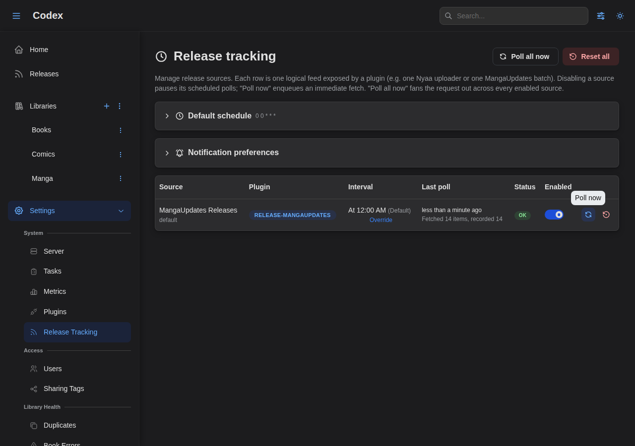 Settings After Poll